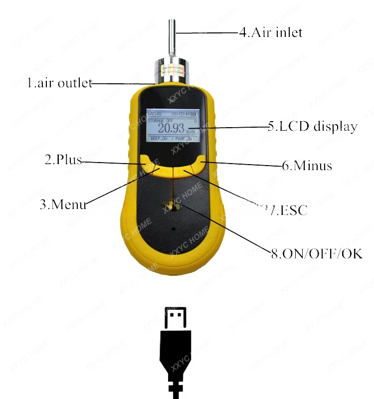 CE Marks 100%LEL gas H2 hydrogen gas purity analyzer hydrogen meter