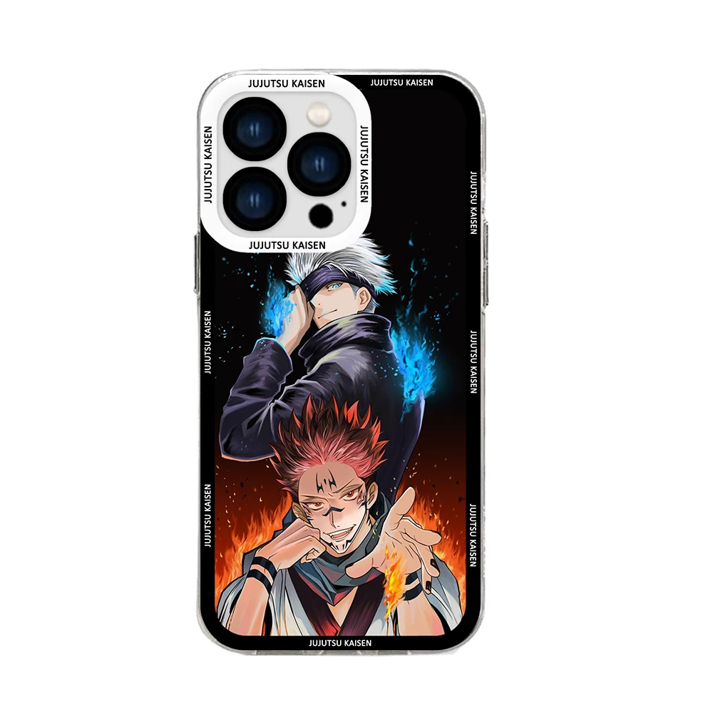 Custodia per telefono Anime Jujutsu Kaisen per Redmi Note 12 11 10 9 Pro 7 8 9C 10C 12C 13C 4G 5G Cover trasparente in Silicone morbido