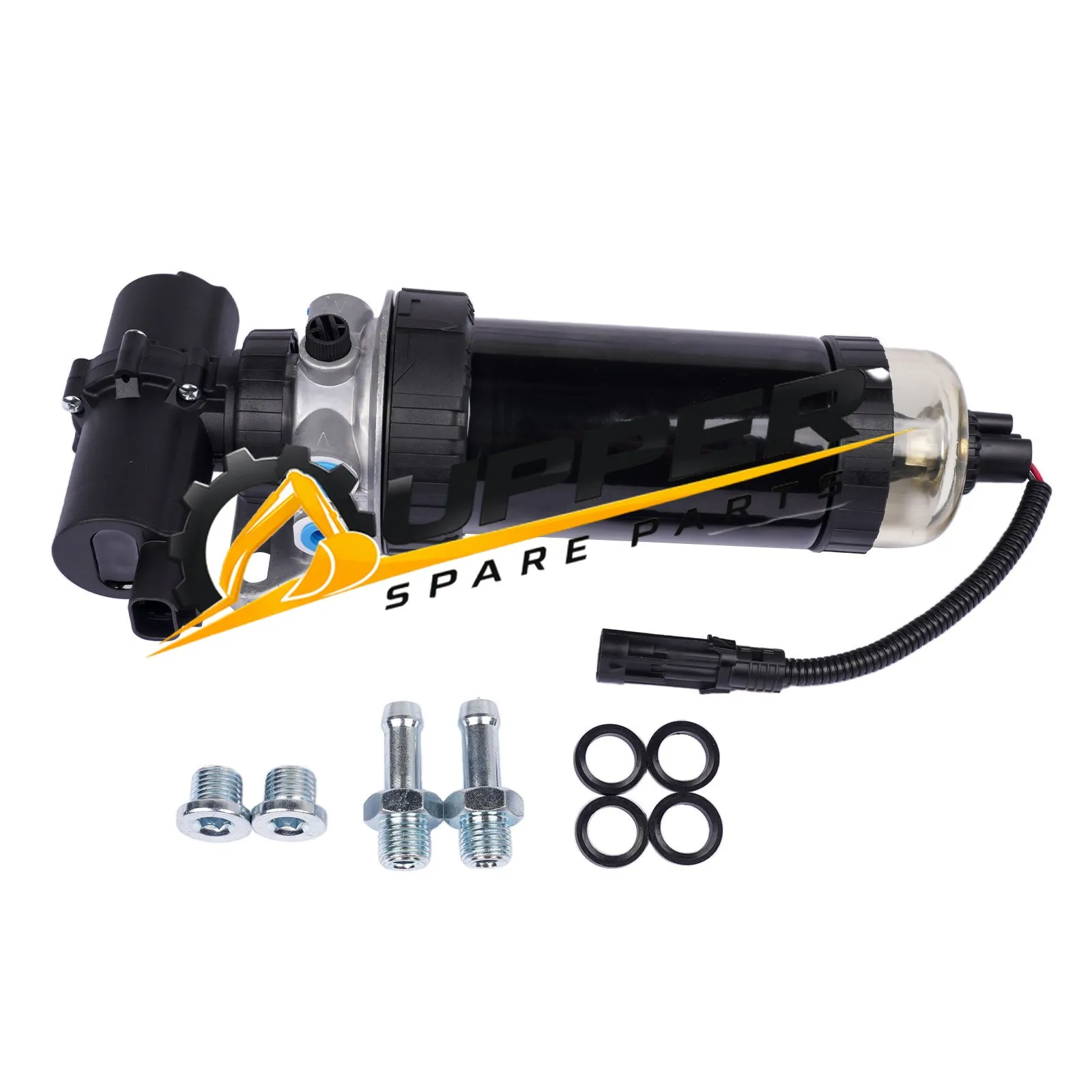 12V Fuel Filter Pump Assy For John Deere 210LJ 310J 310TJ 410J 315SJ RE569926 - view 3