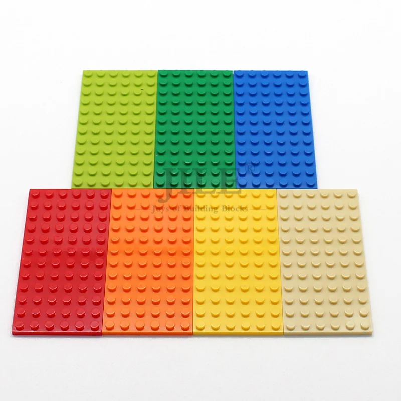 6pcs MOC Plate 6x12 Thin Figures Bricks DIY Building Blocks Creative Size Compatible with 3028 Assembles Particles Toys Gifts