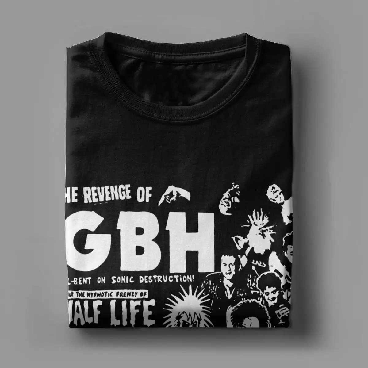 Vintage GBH Rock Band T-Shirts for Men Women Pure Cotton Tee Shirt Gift Idea Clothes