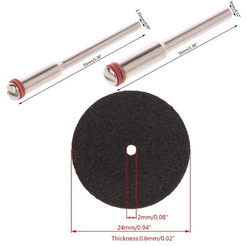 2.35mm Diameter Verbindingsas 35mm Lengte Verbindingsstang voor Schurende Schijf Schurende Schijf Doorslijpschijven DropShipping