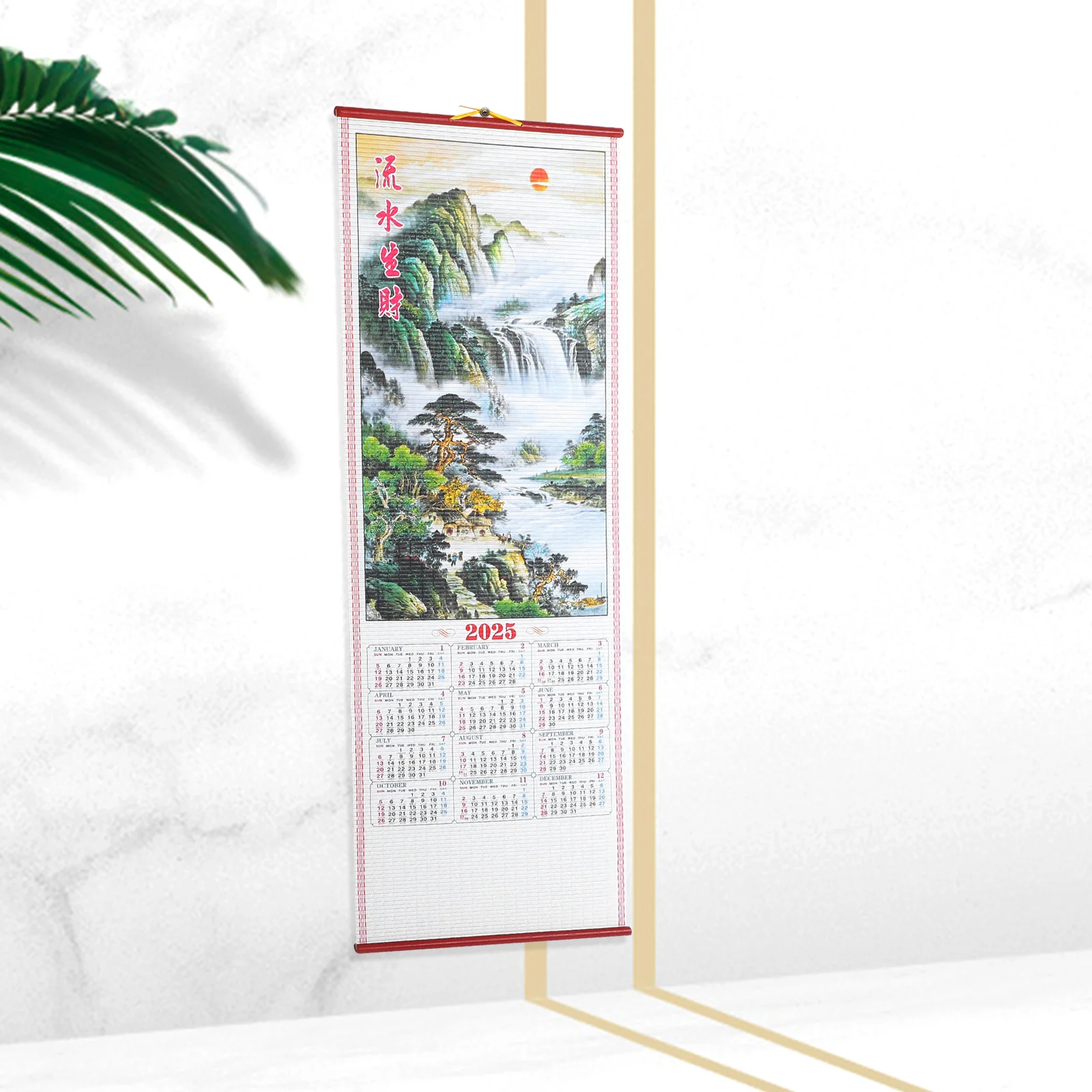 Imagem -06 - Chinese Zodiac Snake Wall Calendar Scroll Calendar Ano do Suspensão Lunar Novo 2023