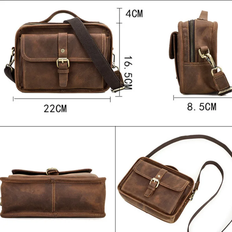 Nouveau Style britannique peau de vache une épaule bandoulière peut s'adapter 7.9 pouces Ipad sac pour hommes sacs à main en cuir véritable femme sacs à poignée supérieure