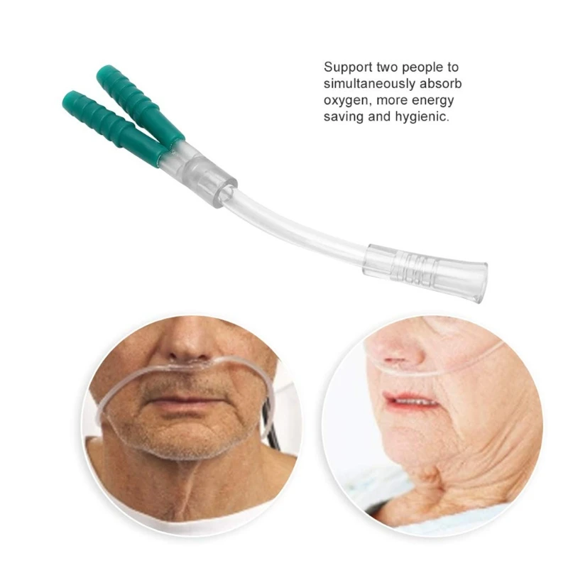 Tubo di ossigeno cannula nasale a tre vie connettore a t concentratore di ossigeno accessori tre persone inalano ossigeno Dropship