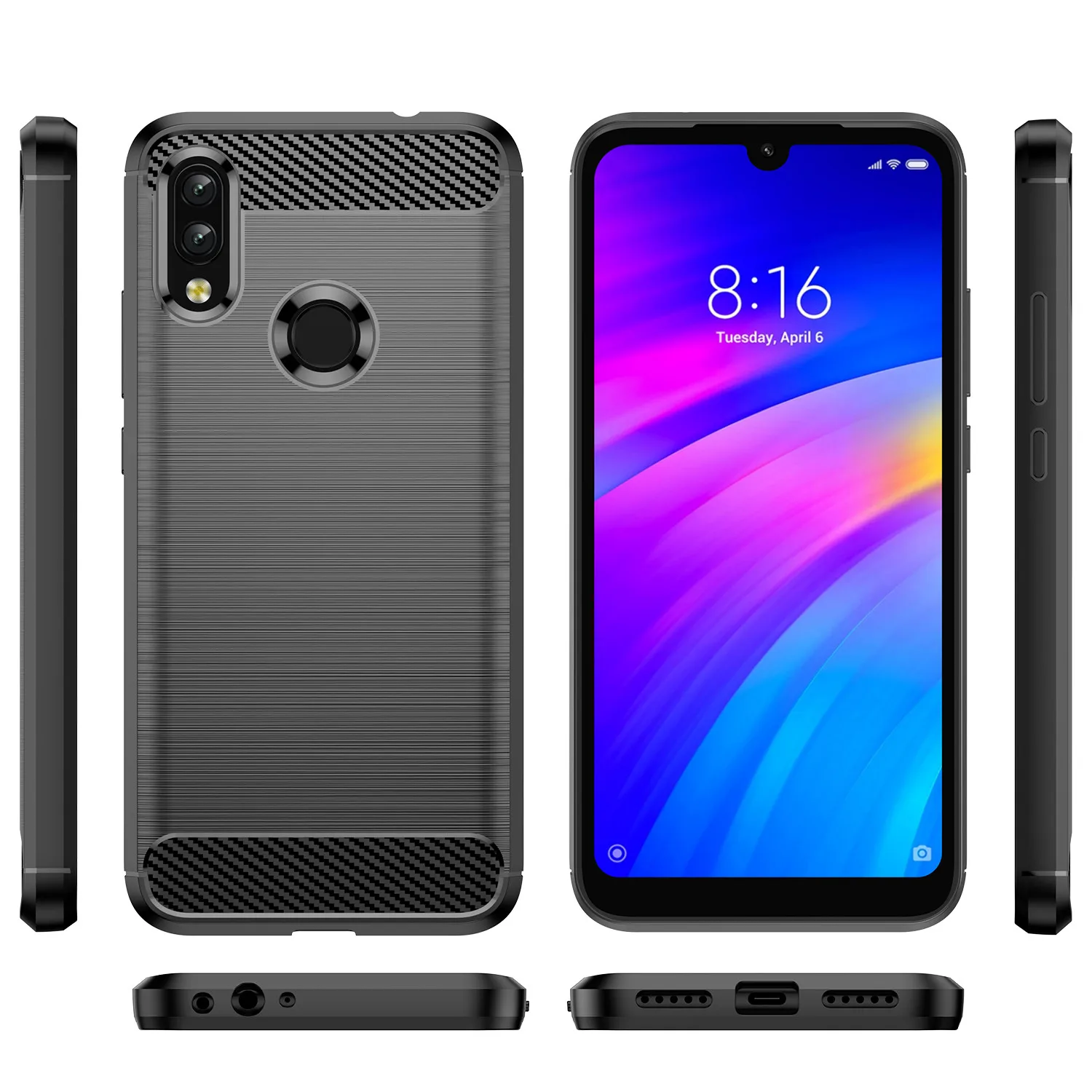 For Xiaomi Redmi Y3 Y2 S2 A1 Case Cover for redmi a1 plus Silicone Carbon Fiber Phone Case For Xiomi Redmi A1+