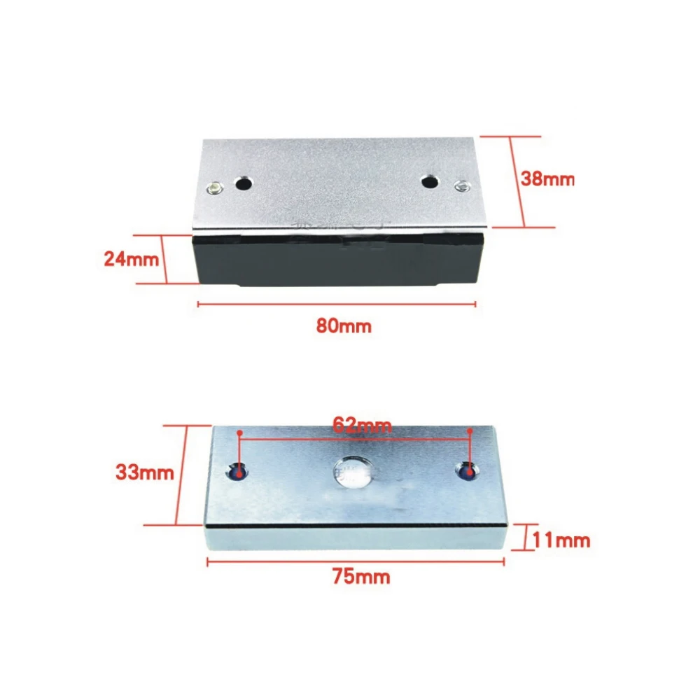 DC12V Electric Magnetic Lock Electronic Door Gate Opener 60kg Suction Holding Force Access