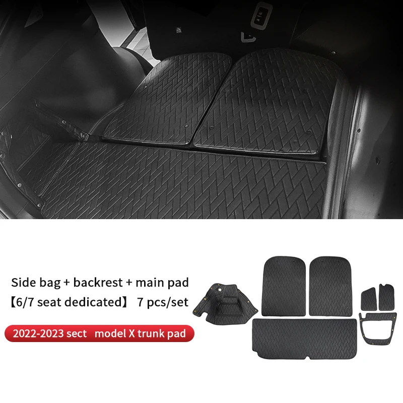 Trunk mat for Tesla model X2016~2023+ 2024 accessories/car accessories model X tesla three tesla model Xcarbon/accessoires