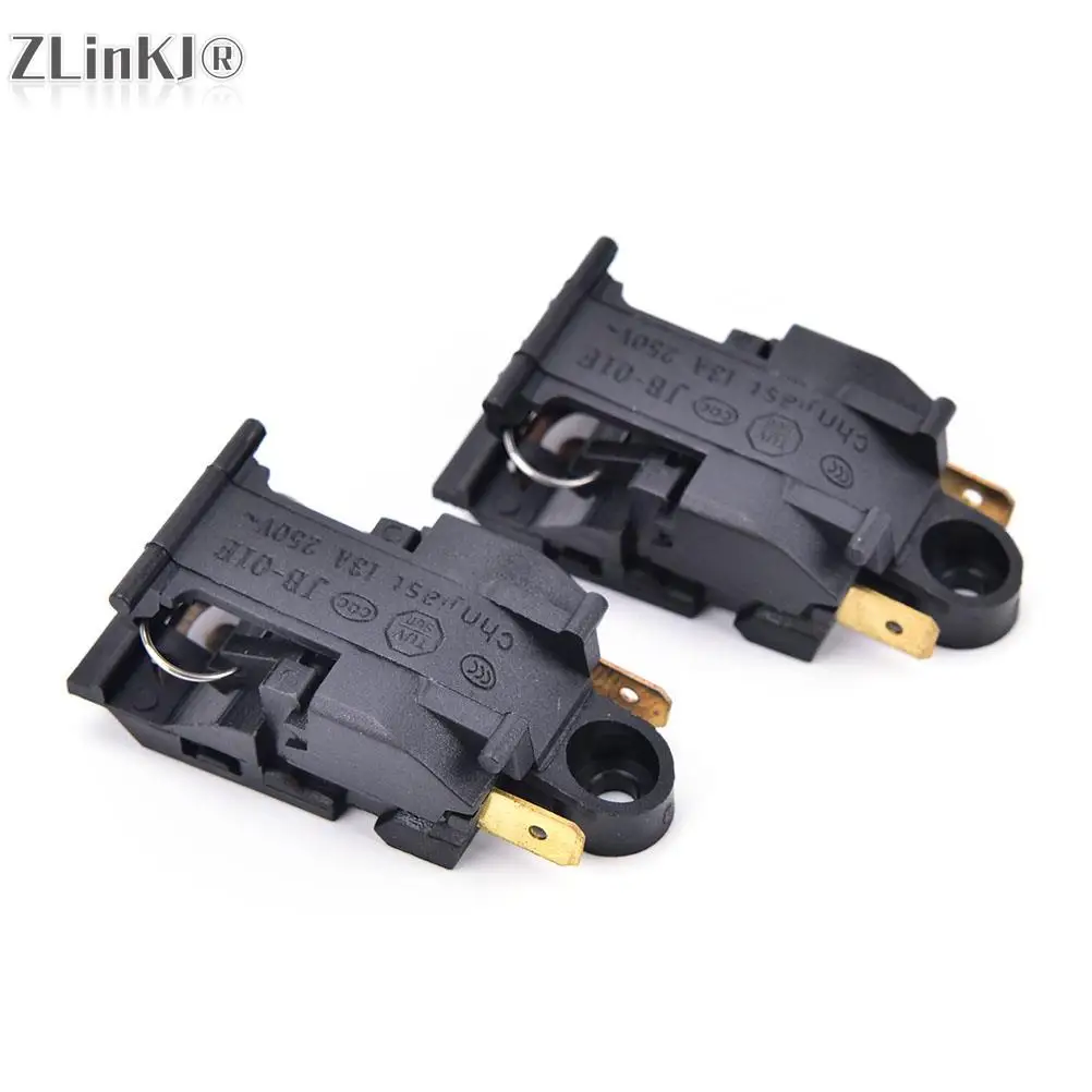 2pcs 13A  250V (V) Electric Kettle Thermostat Temperature Switch 2 Pin Terminal Kitchen Appliance Parts 46x21mm New image 2