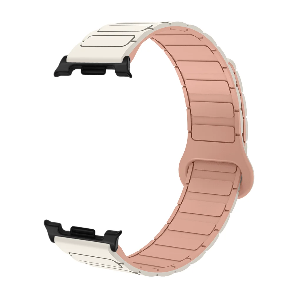 

Magnetic Loop Strap For Samsung Galaxy Watch 8 40mm/44mm Armor Style Skin-friendly Silicone Easy Install Sport Band Man Woman
