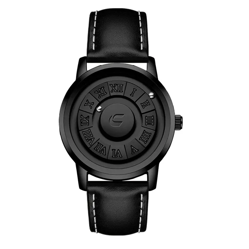 Men's Cool Magnetic Suspension Ball Watch Black Technology Creative Personality Fashion Sports Watch