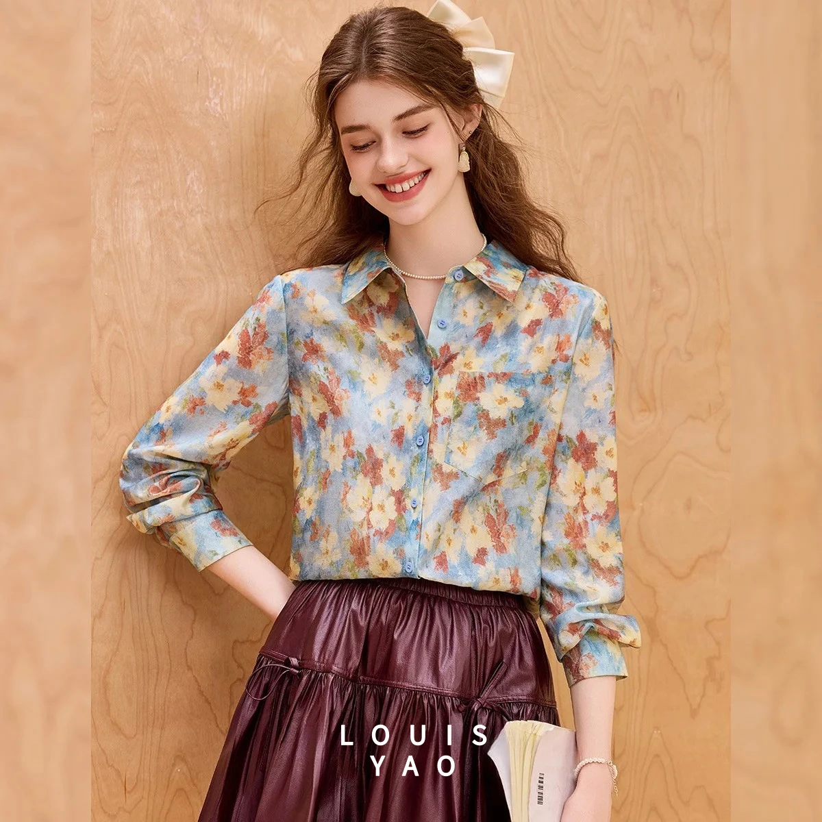 Contrast Color Fake Two Piece Cardigan Women 2025 Spring V Neck Single Button Knitwear Tops Chic Casual Streetwear 