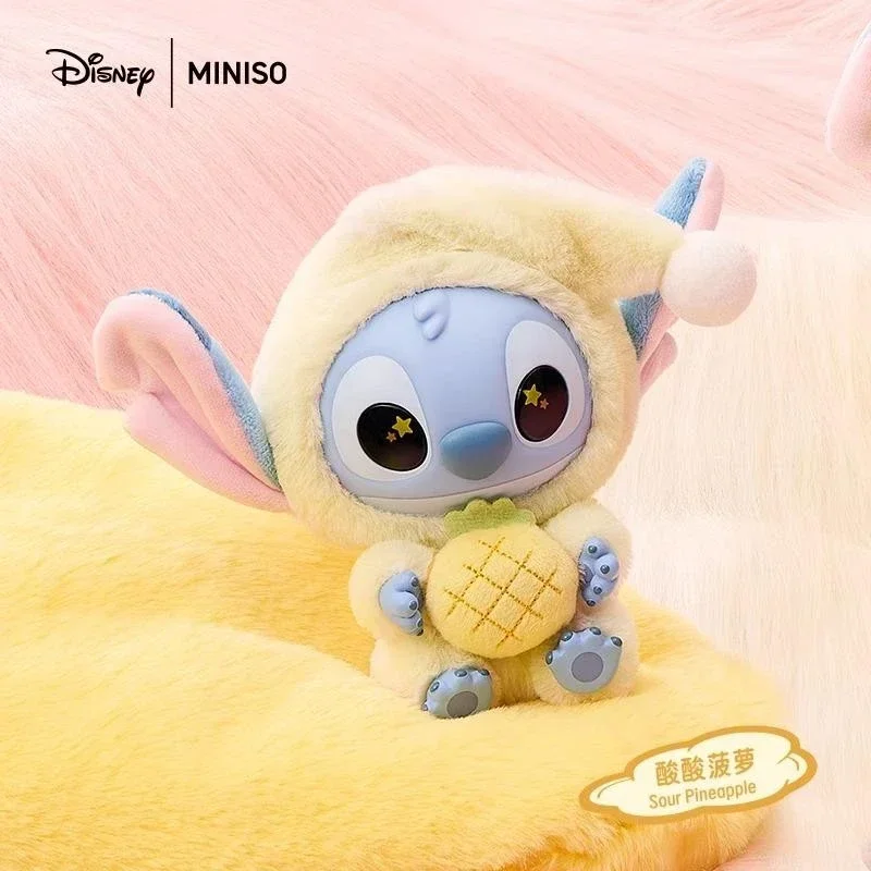 

MINISO Disney Stitch Eat Something Before Sleep Series Виниловая слепая коробка Guess Bag Оригинальные игрушки Кукла Фигурка Украшения Подарок