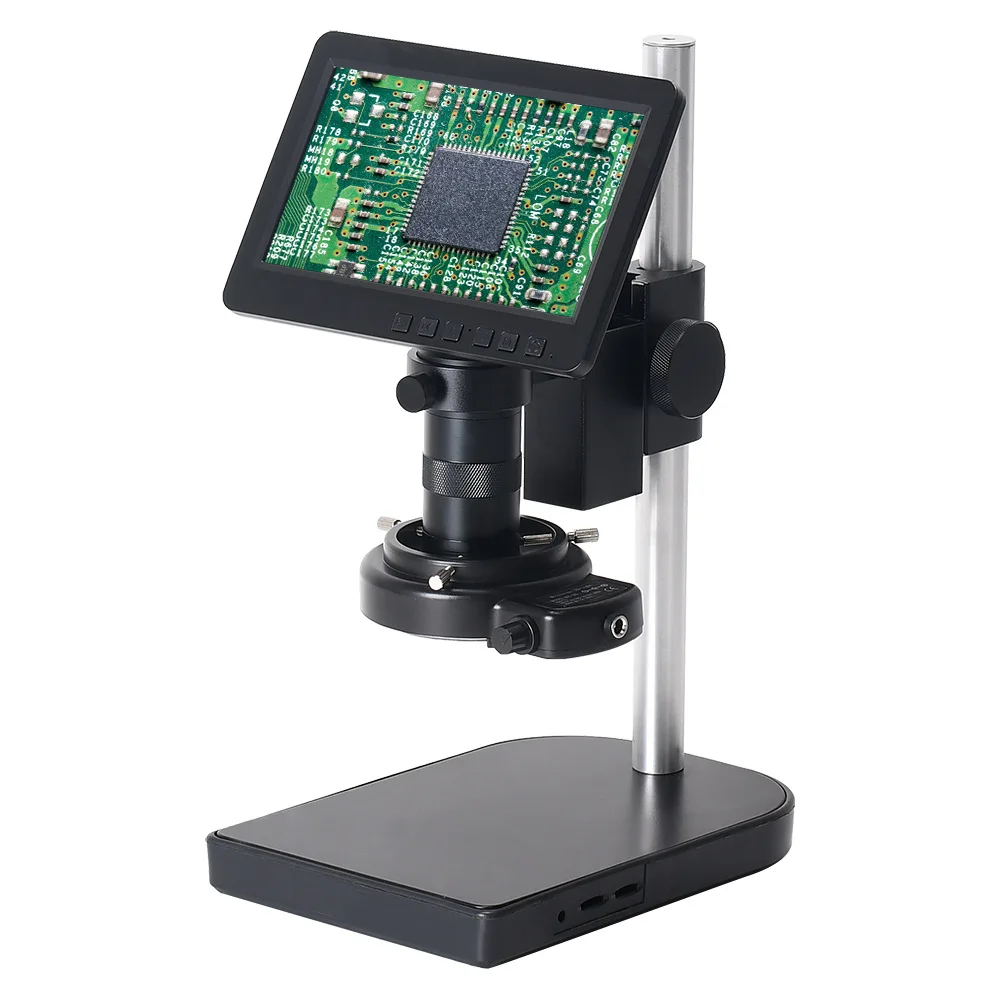 Microscópio de alta definição de 7 polegadas, reparo de celular, dissecção, exercício, lupa digital