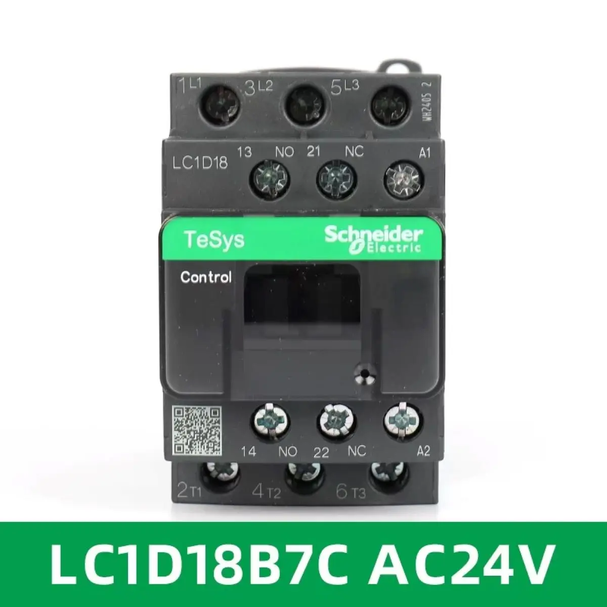 

LC1D18 LC1D18B7 LC1D18B7C contactor 3P(3NO), AC-3/3e, =440V, 18A, 24V AC 50/60Hz coil, screw clamp terminals