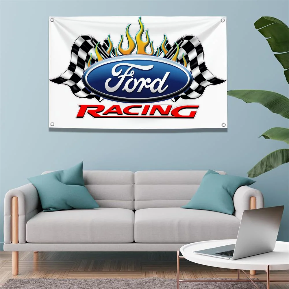 Ford Racing Car Halloween Outdoor Decorations Can Am Colombia as Roma Flag Grinch Christmas Decorations Flags for Bedrooms Blm