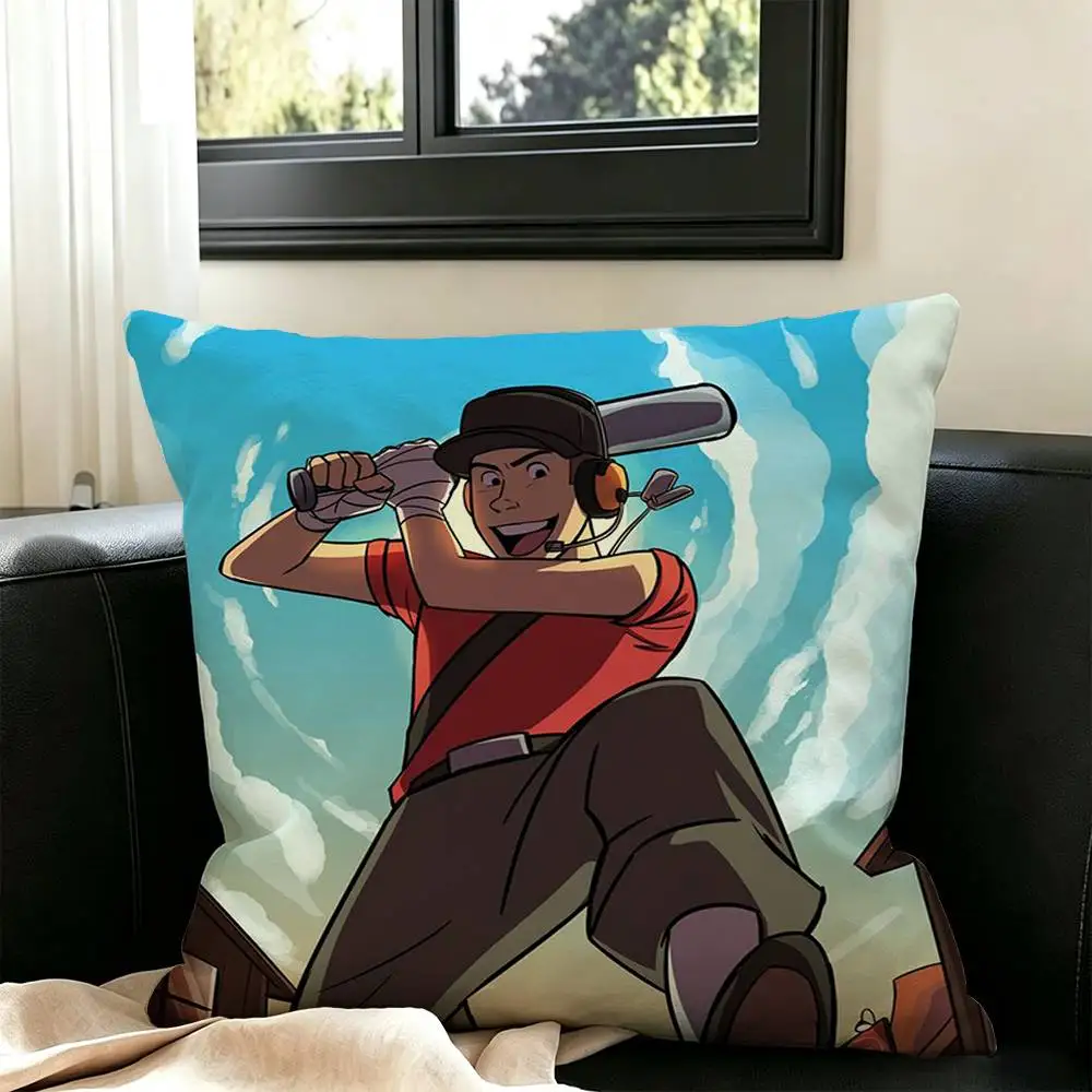 Scout Medic Team Fortress TF2  Pillow Case Square Double-Sided Sofa Cushion Cover Bedroom Bedside Pillow