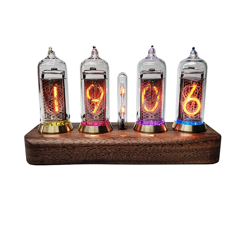 

IN14 Motion Sensor Visual Effects Perfect Gift Idea Nixie Tube Clock with New and Easy Replaceable IN-14 Nixie Tubes