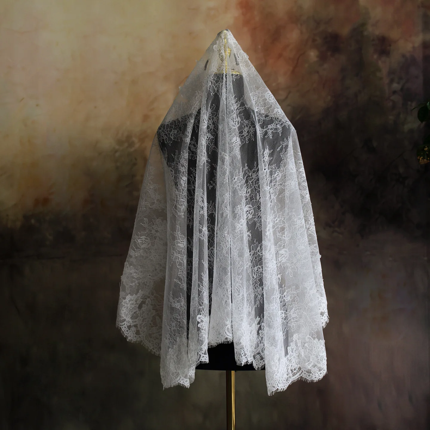 Mantilla Lace Veil For Wedding Bride White Spanich Bridal Veils Head Covering Chapel Catholic Veils For Women Church Veils image 3