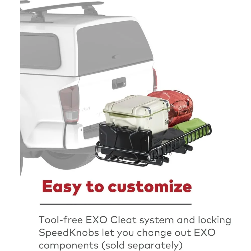 Swing Rack, Hitch Cargo System w/Accessory Arm & Locks, EXO SwingBase, 2 in, Black