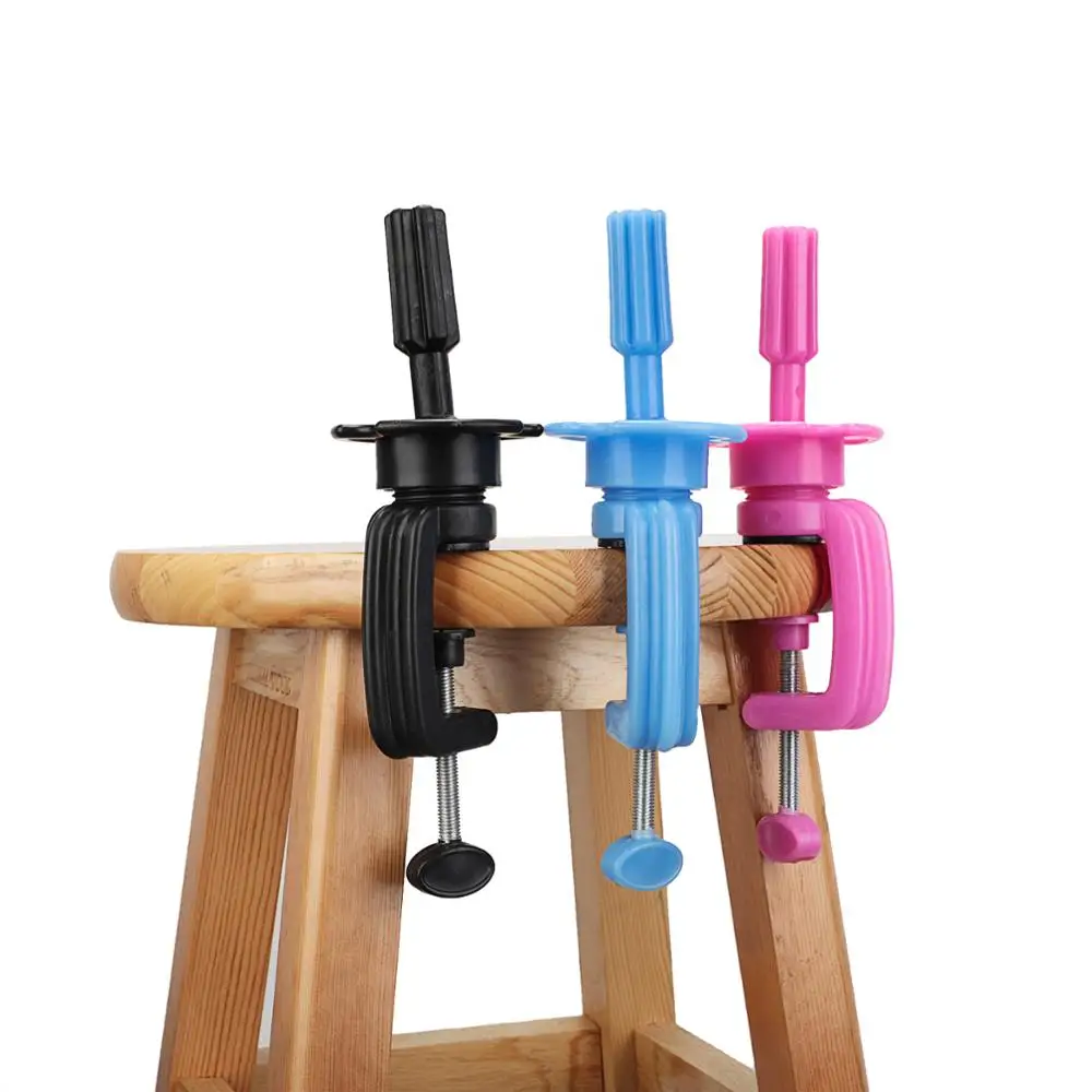 

Wig Stand 4 Kinds of Color Adjustable Practice Training Mannequin Head Holder Table Clamp for Hairdressing Alon Styling Tools