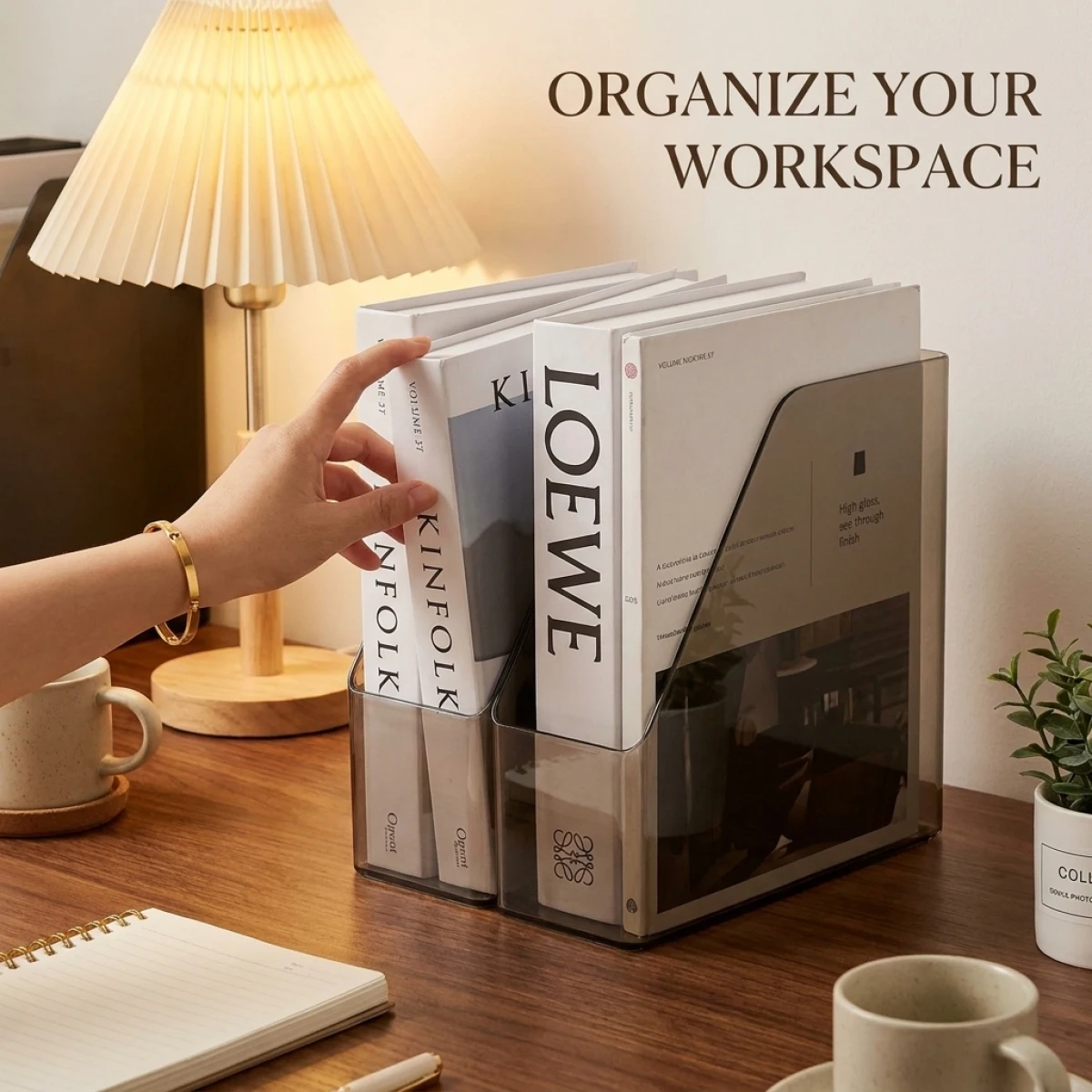 

Transparent Book Stand for Desk,Heavy Duty Thickened Acrylic,Anti-Slip Bottom,Decorfor Magazines&Coffee Table Books