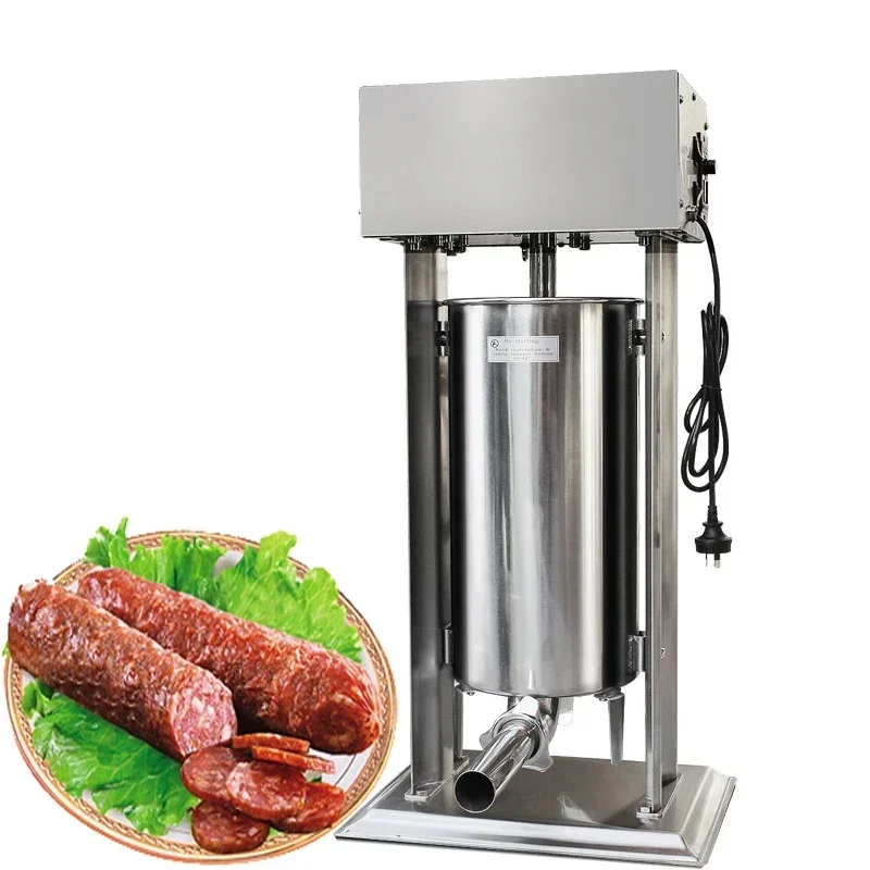 10L 15L Hot Dog Filler Stainless Steel Commercial Sausage Filling Production Machine Electric Sausage Stuffer Filling Machine