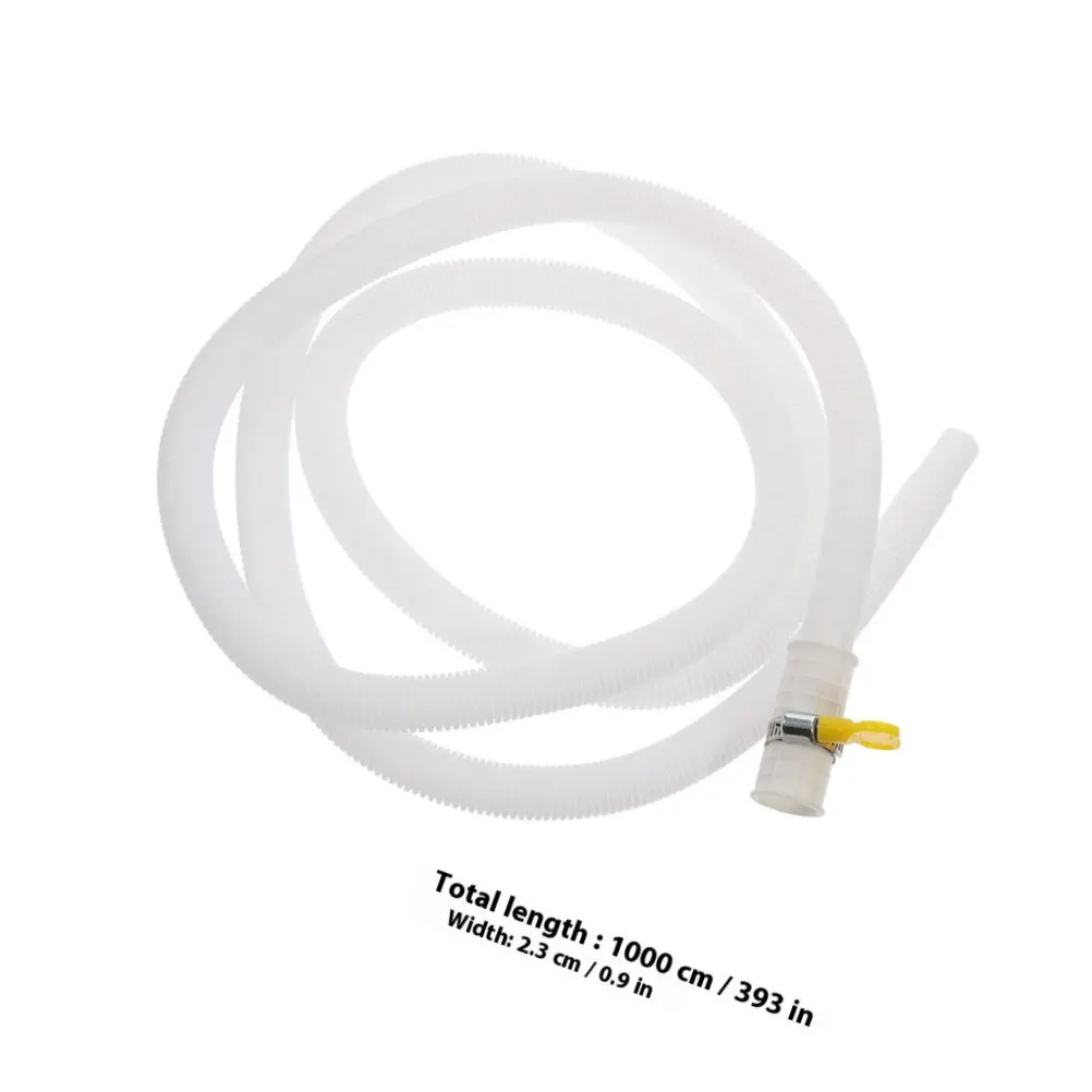 Air Conditioner Drainage Pipe Flexible Water Drain Hose Replacement Kit with Hose Clamp for Unit Outdoor Clean Drainage