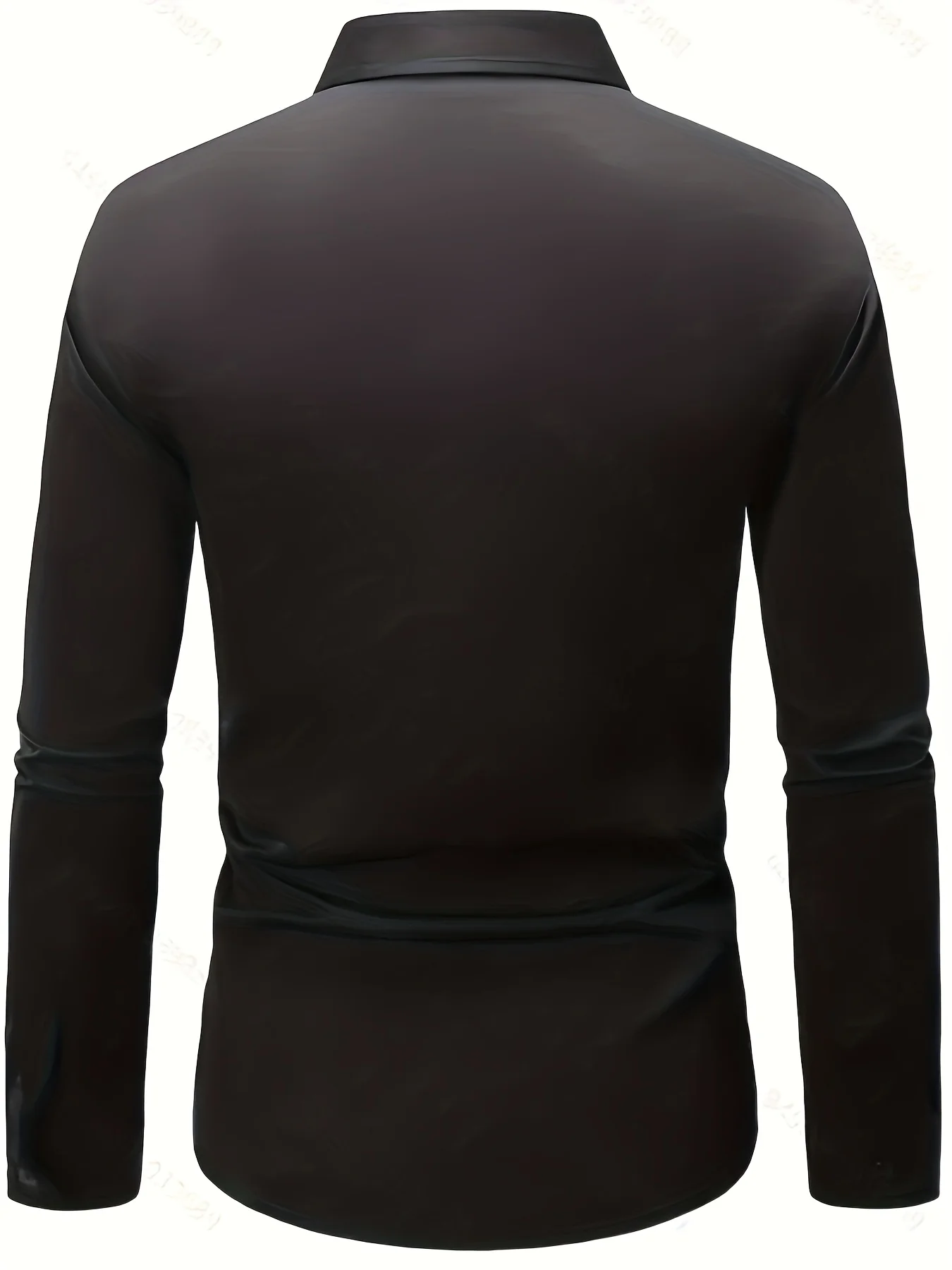 Men's Shirt Long Sleeve Rhinestone Dot Decor Print Turn‑Down Collar Button Front Loose Casual Autumn Holiday Top Men Clothes