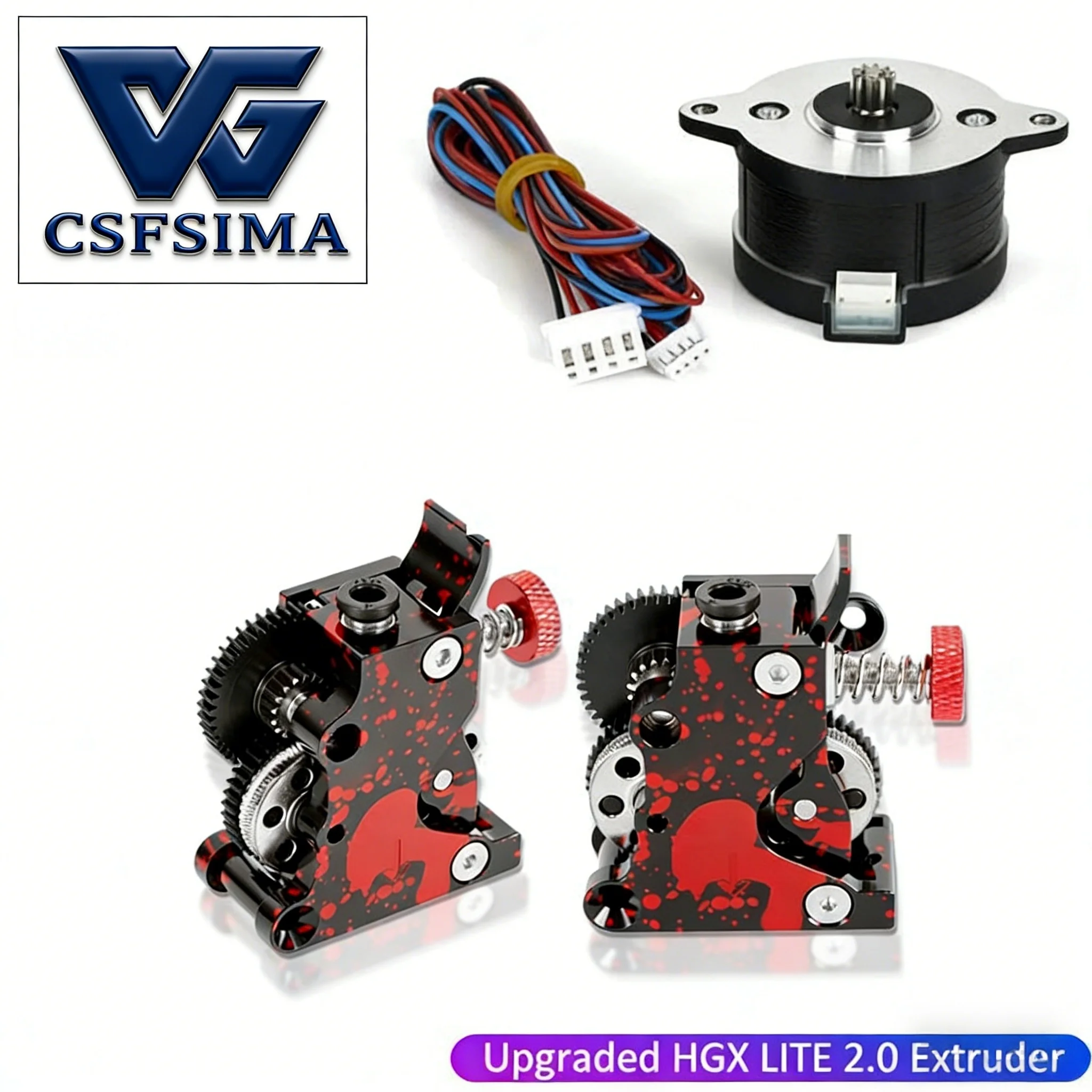 

Colorful HGX Diagonal Extruder Kit 3D Printer Accessories Upgrade Wheel Kit for Enhanced Printing Performance