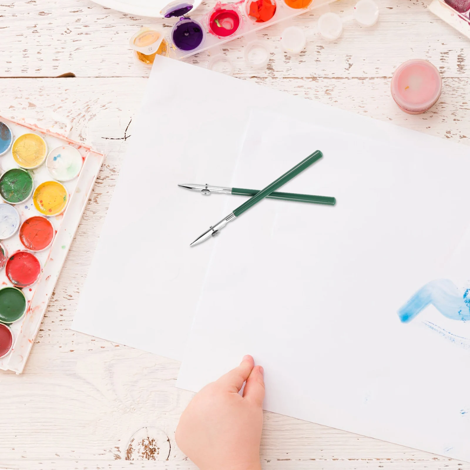 

2pcs Pen Precision Fine Art Masking Fluid Pens For Watercolor Durable Smooth Ergonomic Grip Professional Ruling Tool