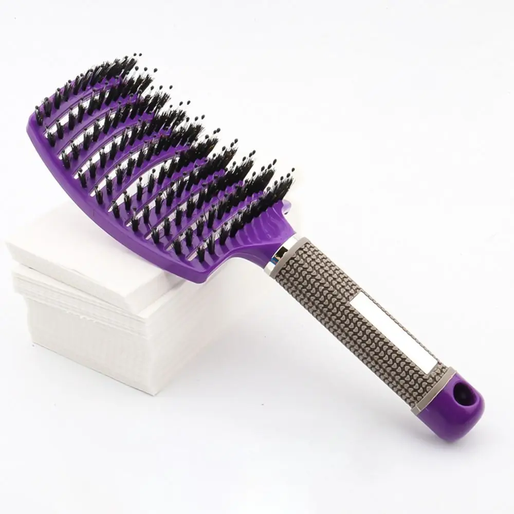 Wet and Dry Anti Klit RibComb Non-slip Bristle Massage Comb Antistatic Hair Scalp Massage Styling Tools Hairdressing Salon