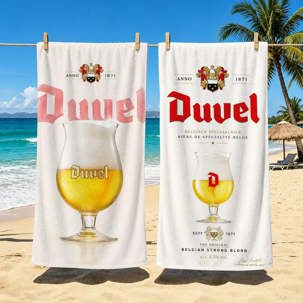 Beer Brand D-Duvel Towel Towel beach towel, quick drying absorbent bath towel for Swim,Gym,Camping,Outdoor hot