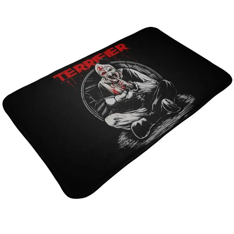 Custom Terrifiers Movie Horror Art Slasher Halloween Front Floor Door Entrance Mat Bath Kitchen Doormat Toilet Carpet Rug