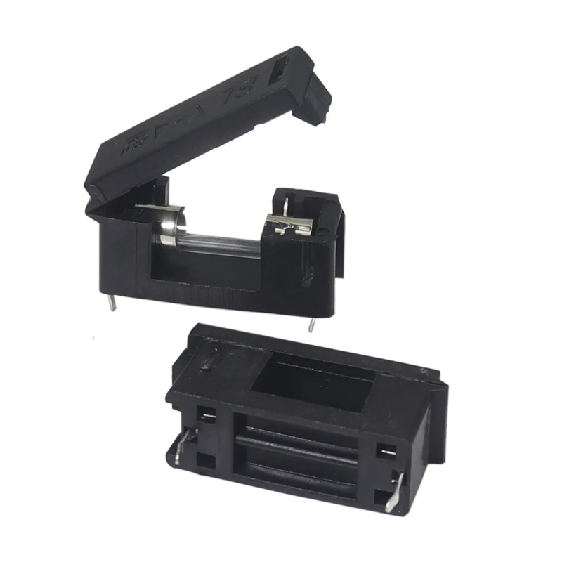 【10PCS】5x20mm Fuse Holder With Cover Chassis/Panel Mount BLX-A BlackBoard S08 Drop ship