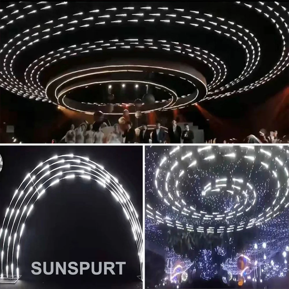 

LED Strip Lights for Horse Racing Running Water Flow Light with Wireless Driver Warm White Natural DC24V 10M WS2811 2835 120LEDM