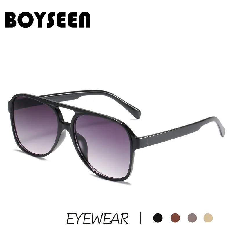 

BOYSEEN Vintage Oversized Sunglasses Women Retro Brand Big Frame Glasses Female Travel Eyewear UV400 Fashion Shades