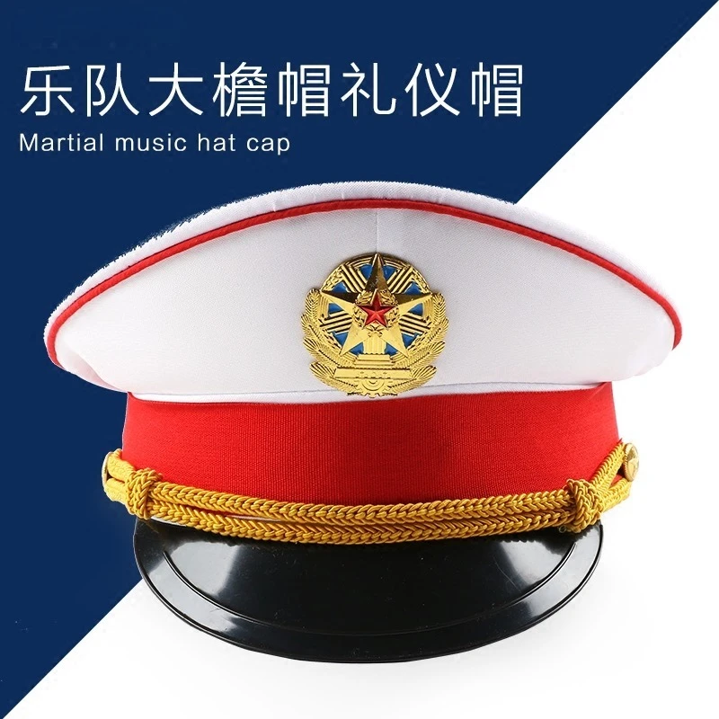 Casquette de Performance de mode britannique, chapeau militaire vert, chapeaux de l'armée de printemps, casquettes de capitaine blanches pour adultes, grande casquette de Police Cosplay