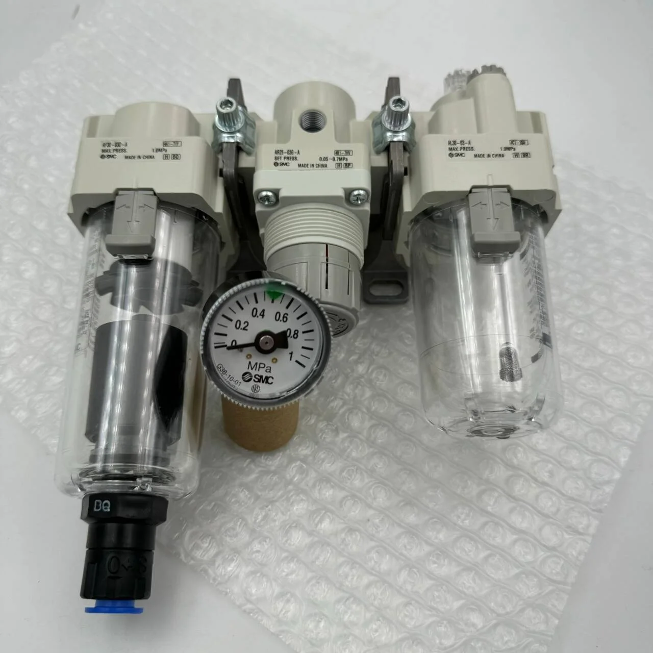 فلتر هواء SMC أصلي، صمام تخفيض الضغط، بخاخ رذاذ الزيت AC25-02G/DG-A AC25B-02DE-B عنصر ترشيح الهواء