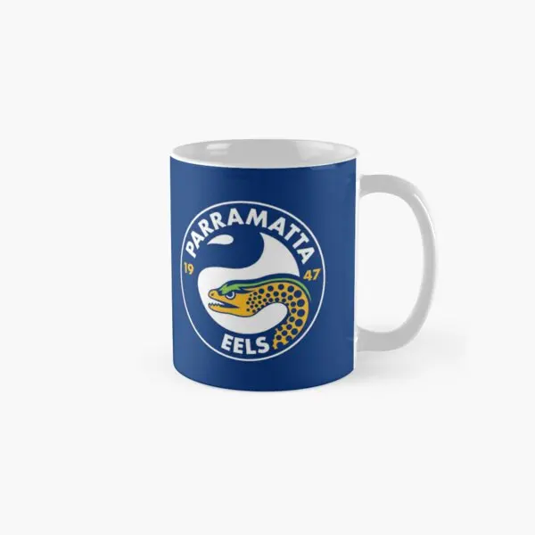 Parramatta Eels Classic  Mug Drinkware Cup Coffee Handle Round Image Printed Simple Photo Gifts Tea Picture Design