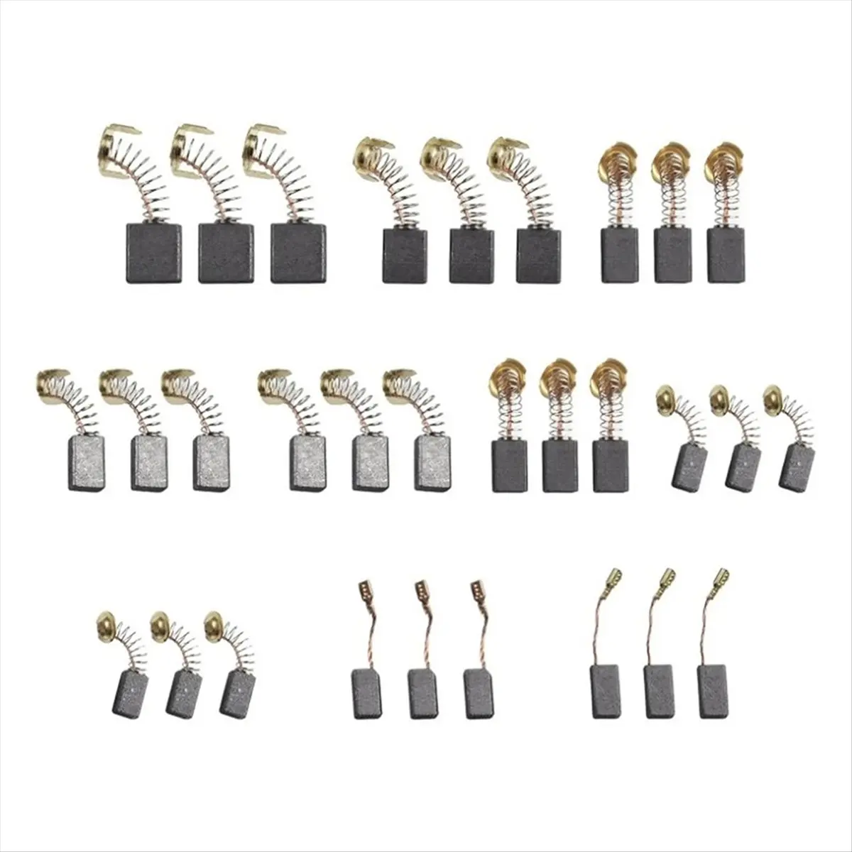 X16A Hot 60Pcs Carbon Brushes Carbon Brushes Replacement for Power Tool for Hammer Drills Circular Saws Angle Grinders