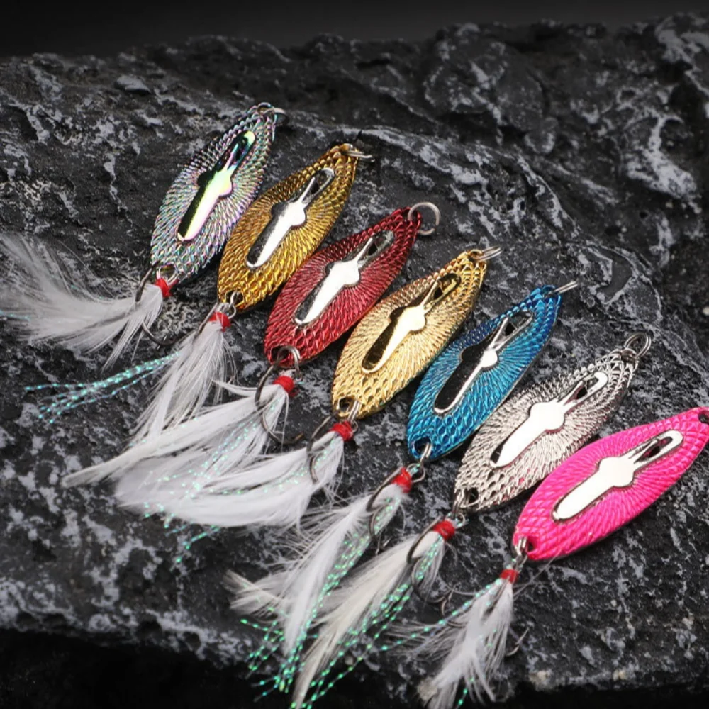 

Fishing Accessories Metal Fishing Lures Gold Silver 5g 10.5g Artificial Bait Spinner Spoon