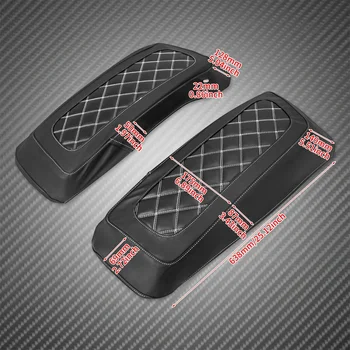 適用於哈雷路王、街滑、CVO、電滑、FLHR 14-2024年摩托車的硬式邊箱蓋,防水設計。 8 最佳銷售 哈雷機車鞍袋 - №7