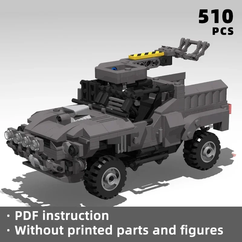 

classic game vehicle bricks off road pickup blocks armed car building toy gift moc fans merchandise merch product decor