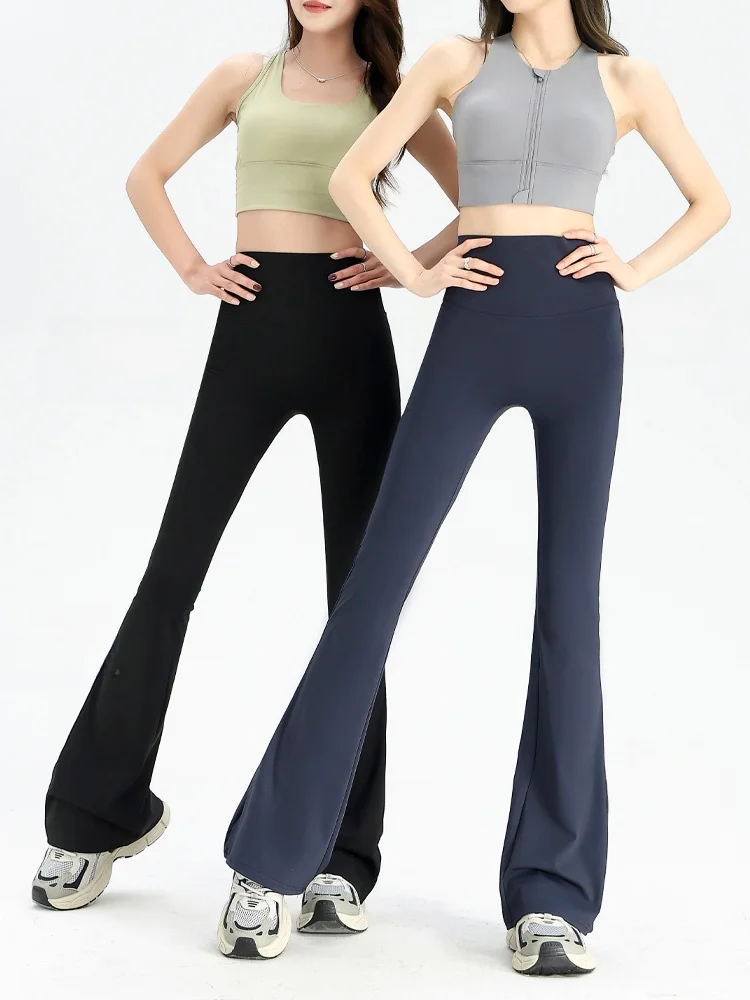 ارتفاع الخصر التخسيس اليوغا السراويل النسائية الصيف رقيقة معلقة الإحساس Fitn الرياضة عارضة تنوعا السراويل الطويلة النايلون دنة