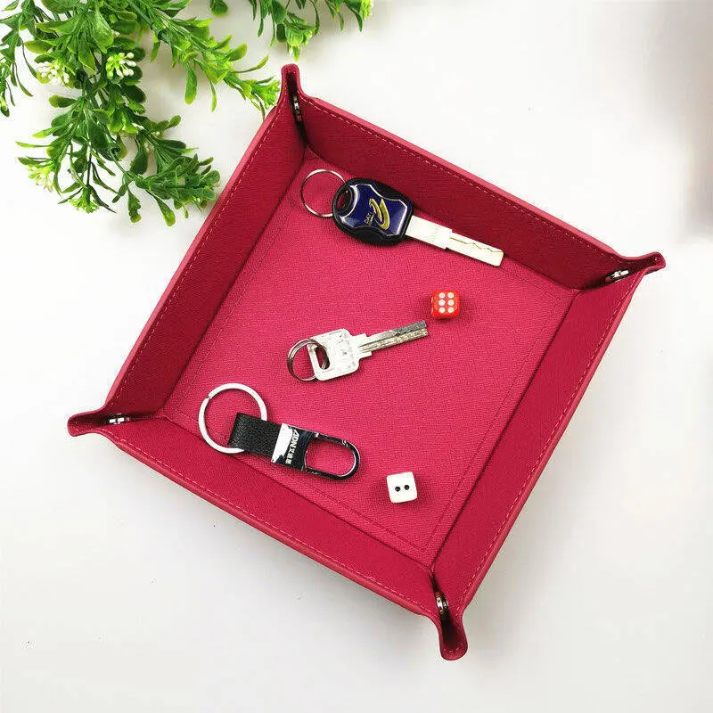 

Home Storage Tray Decoration Storage Tray Desktop Decoration Box Dice Plate Foldable Dice Tray Dice Game Jewelry Storage Tray