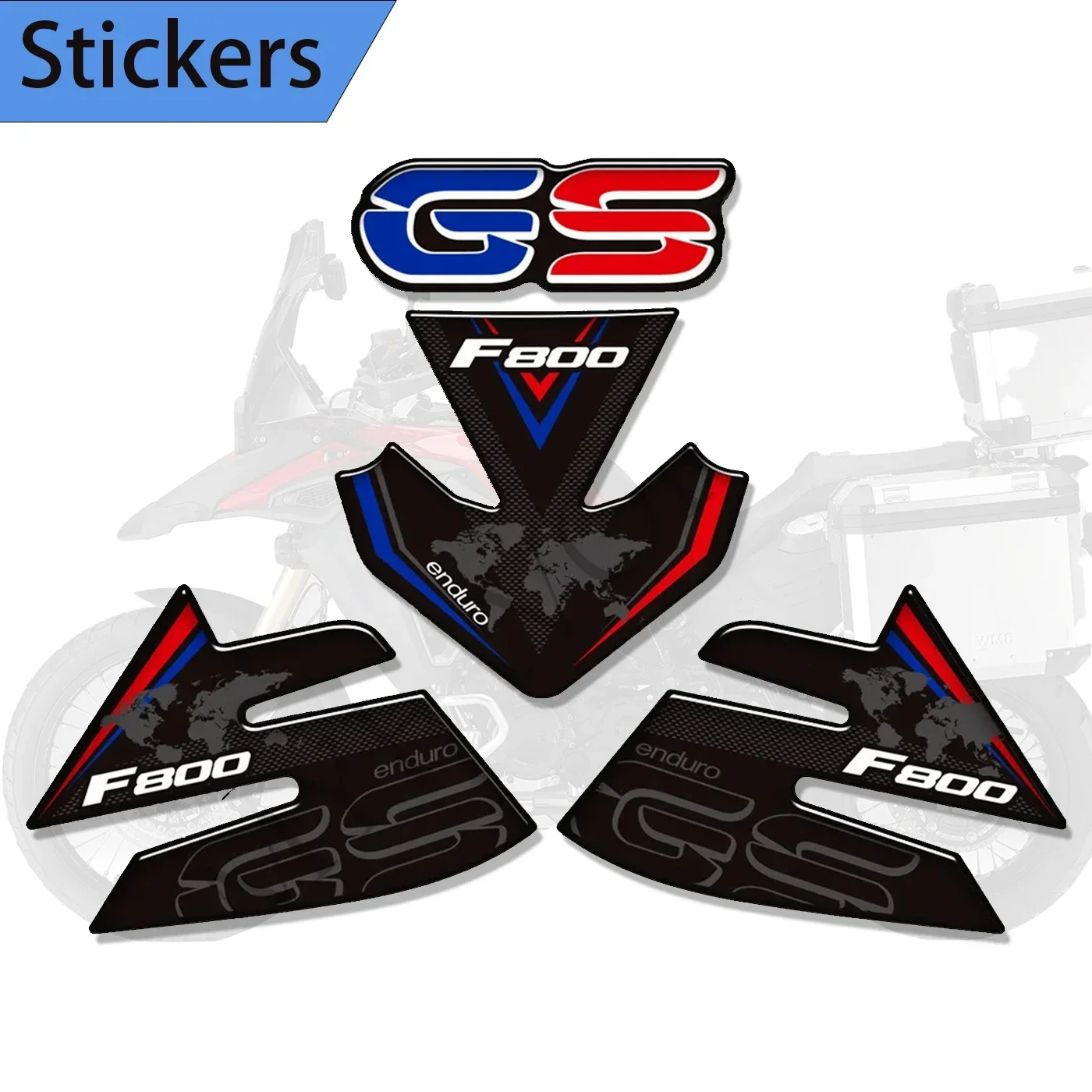 

Motorcycle For BMW F800GS F800 F 800 GS GSA ADV ADVENTURE Decals Protector Gas Fuel Oil Kit Knee Tank Pad Grips