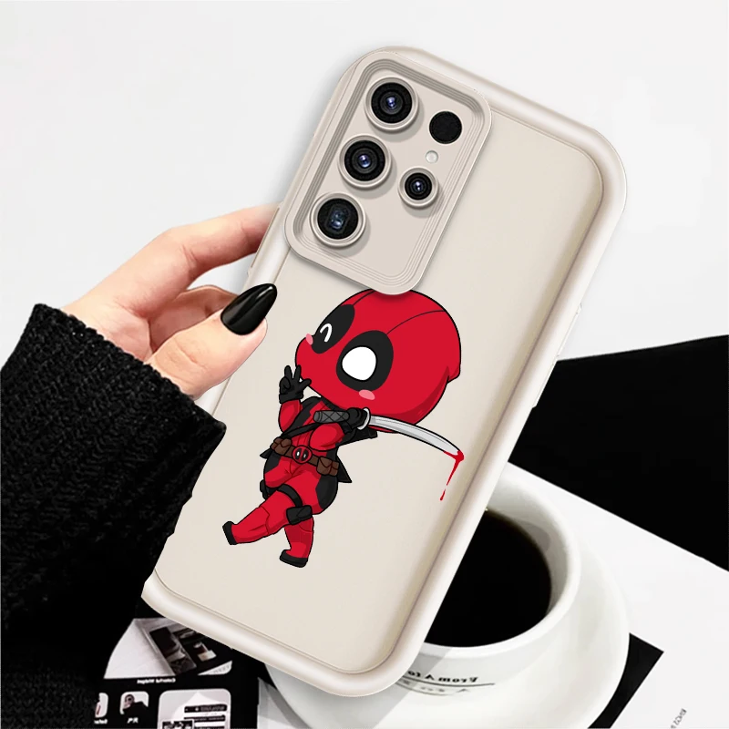 SpiderMan Deadpool Heroic Anime For Samsung Note 20 S24 S23 S22 S21 S20 Ultra Plus FE A25 A23 A22 A15 A31 5G Eye Ladder TPU