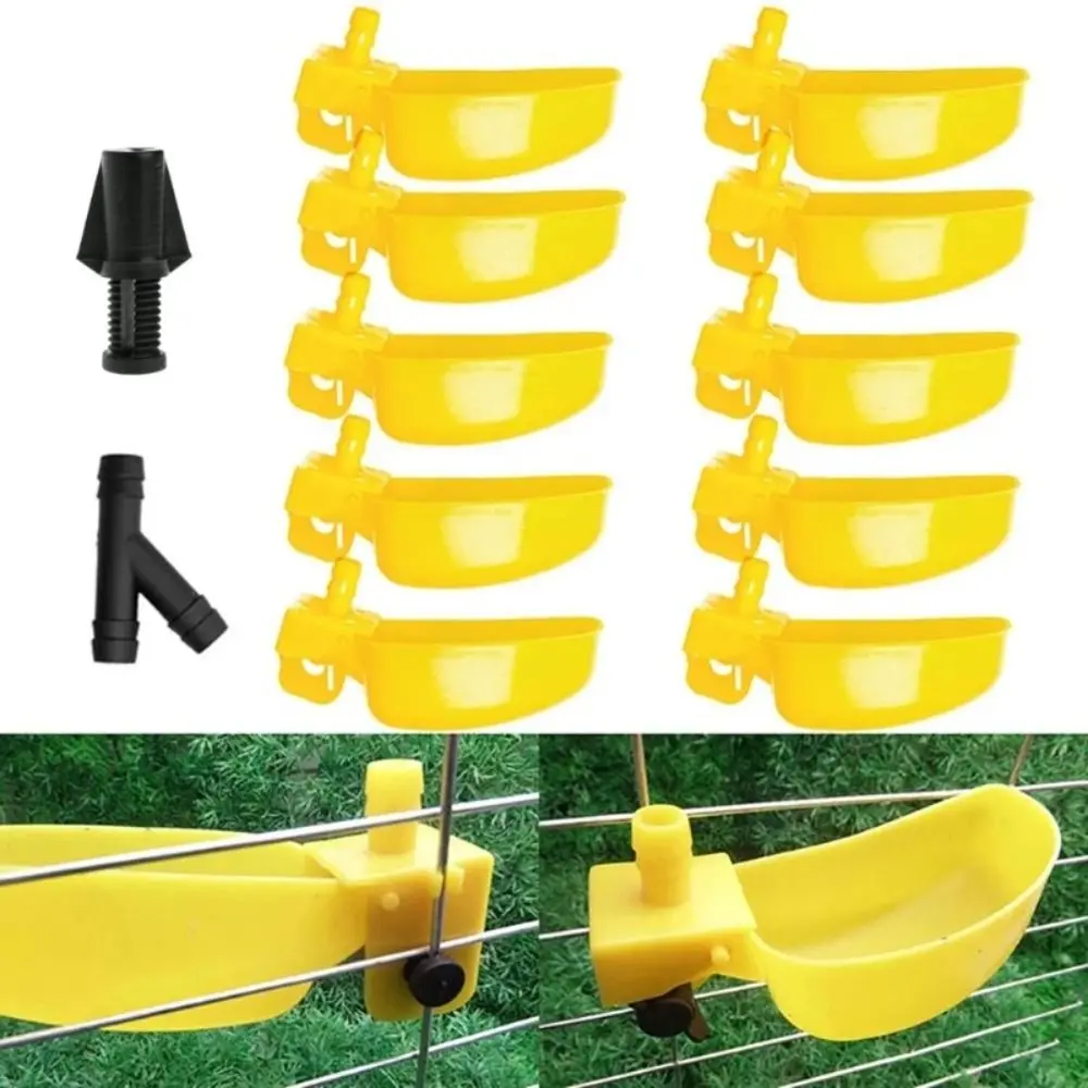 

12Pcs Automatic Quail Drinking Bowl Suspension Convenient Bird Waterer Feeder Plastic Practical Drinking Cup Bowl Quail
