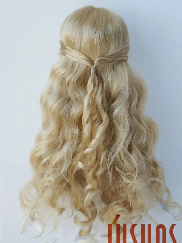 JD417  Long  wave Lady Princess  synthetic mohair  BJD wigs 1/8  1/6 1/4 1/3 OB11 YOSD MSD SD DOD BlythesDoll accessories
